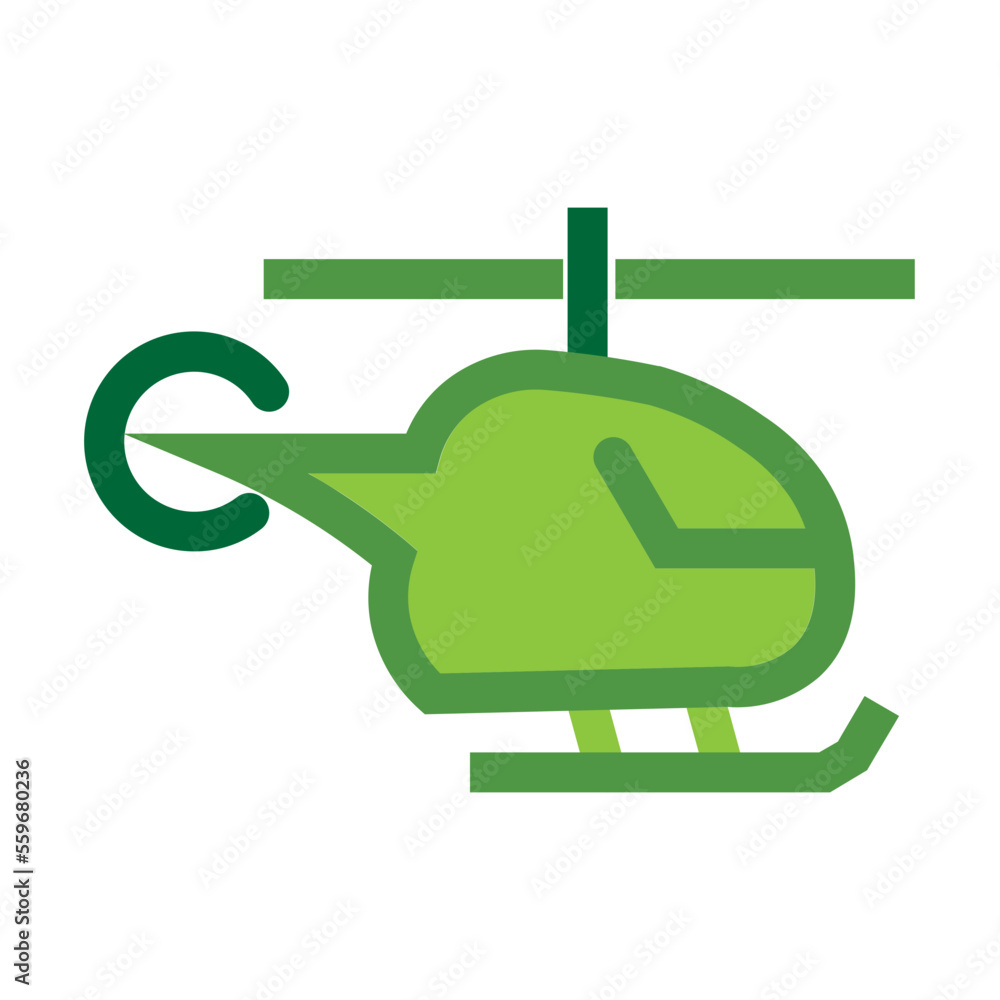 Helicopter Flat Icon Helicopter Flat Icon