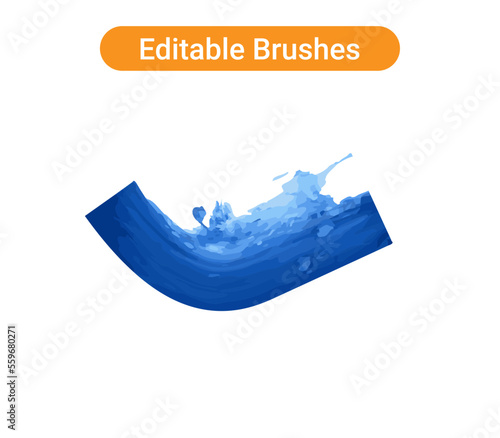 blue paint splashes collide