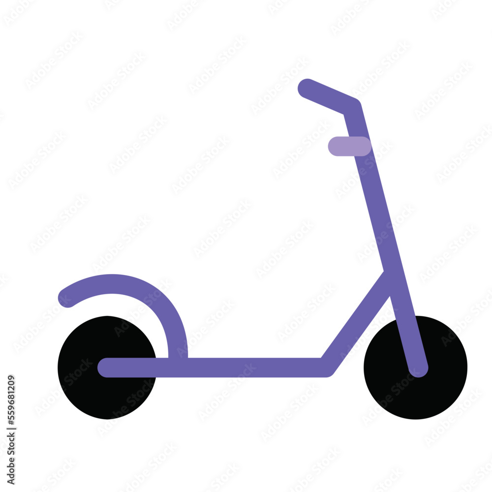 Scooter Flat Icon Scooter Flat Icon
