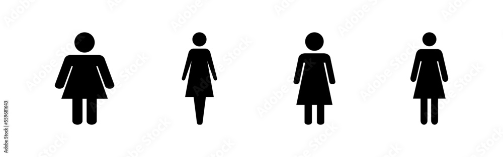 Female icon vector for web and mobile app. woman sign and symbol Female icon vector for web and mobile app. woman sign and symbol