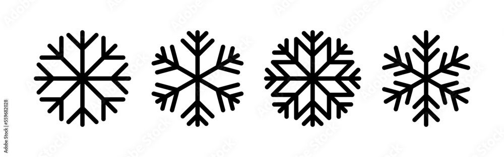 Snow icon vector for web and mobile app. snowflake sign and symbol Snow icon vector for web and mobile app. snowflake sign and symbol