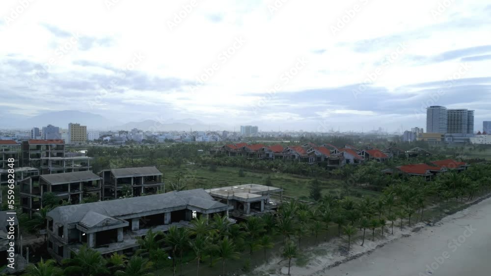 Old construction site in Asia abandoned for nature Old construction site in Asia abandoned for nature