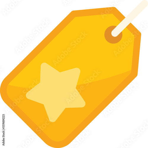 Sale tag icon flat vector. Computer interface. User internet isolated