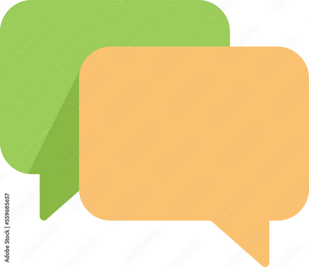 Chat bubble icon flat vector. Web interface. Phone push isolated Chat bubble icon flat vector. Web interface. Phone push isolated