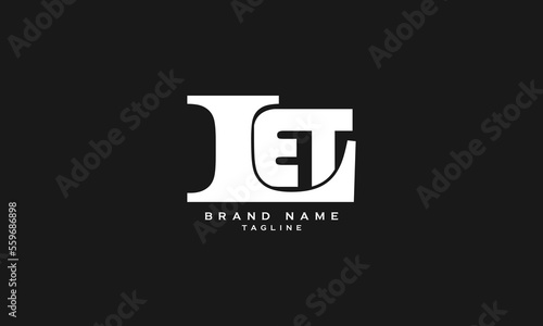 LET, LEF, Abstract initial monogram letter alphabet logo design