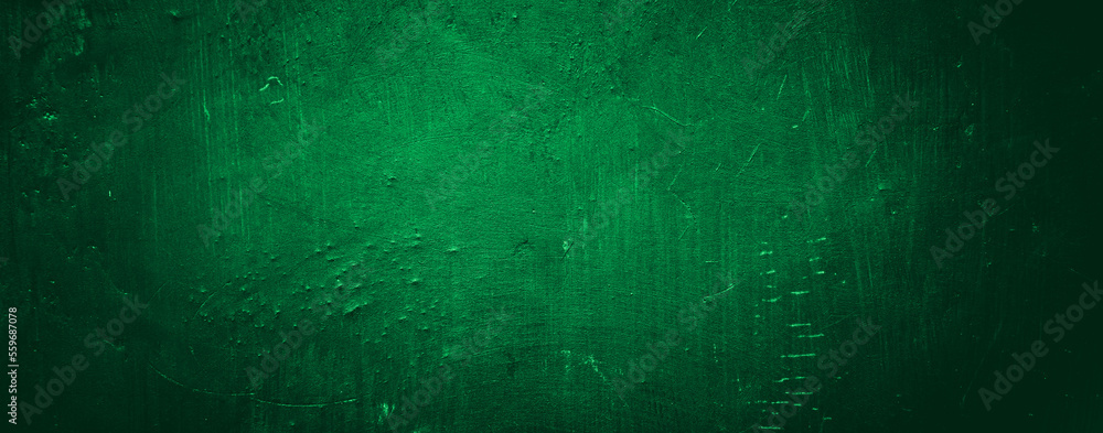 Abstract green grunge wall texture background