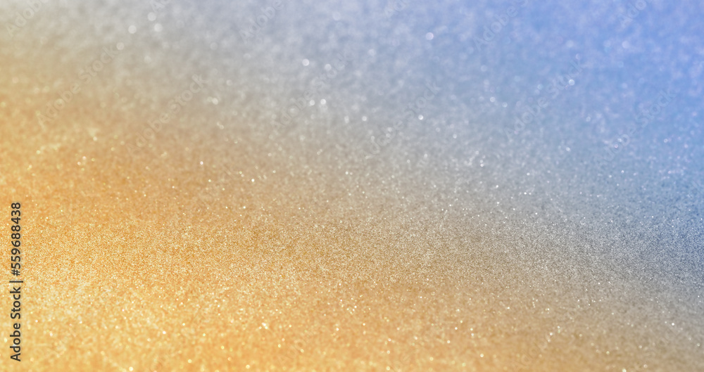 Obraz premium Fancy golden blue glitter gradient sparkle background