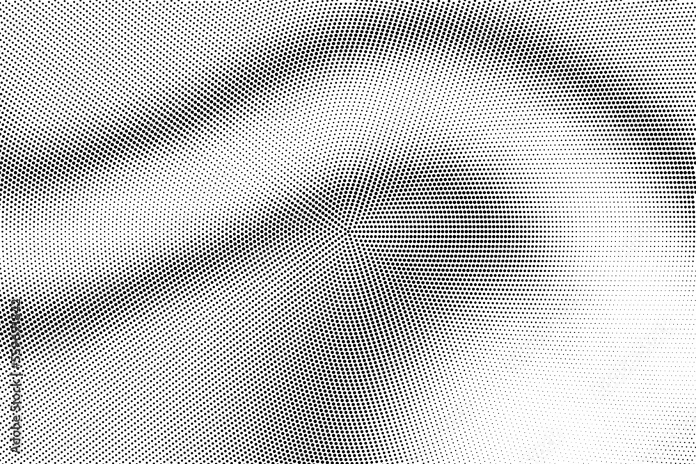 Abstract monochrome striped halftone pattern. Vector illustration	