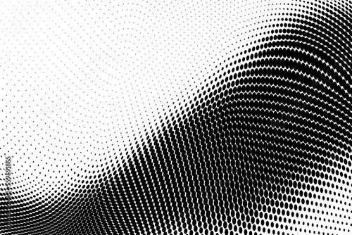 Abstract monochrome grunge halftone pattern. Vector illustration 