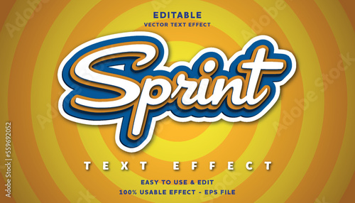 spirit editable text effect with modern and simple style, usable for logo or campaign title	