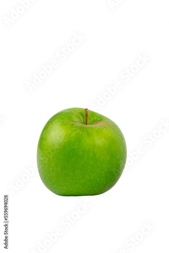 Fresh green apple isolated on transparent background