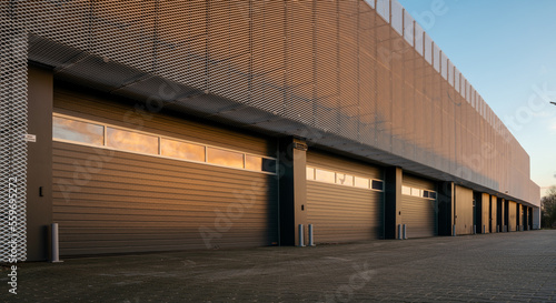 Modern pitstop-garage building