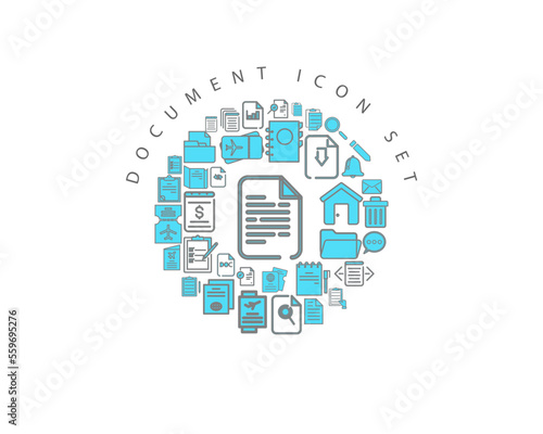 DOCUMENT ICON SET DESIGN.