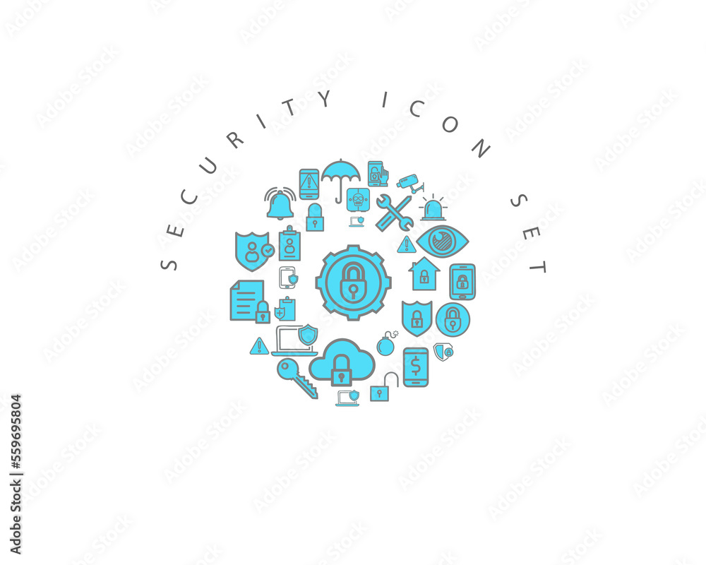 security icon set desing.
