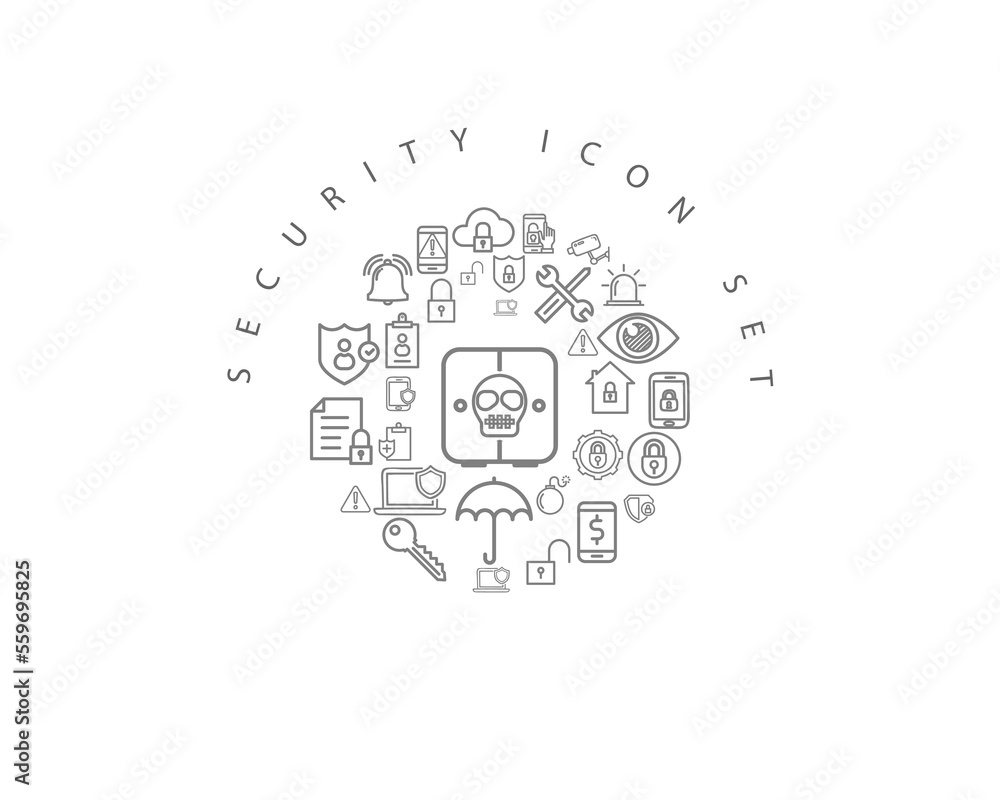 security icon set desing.