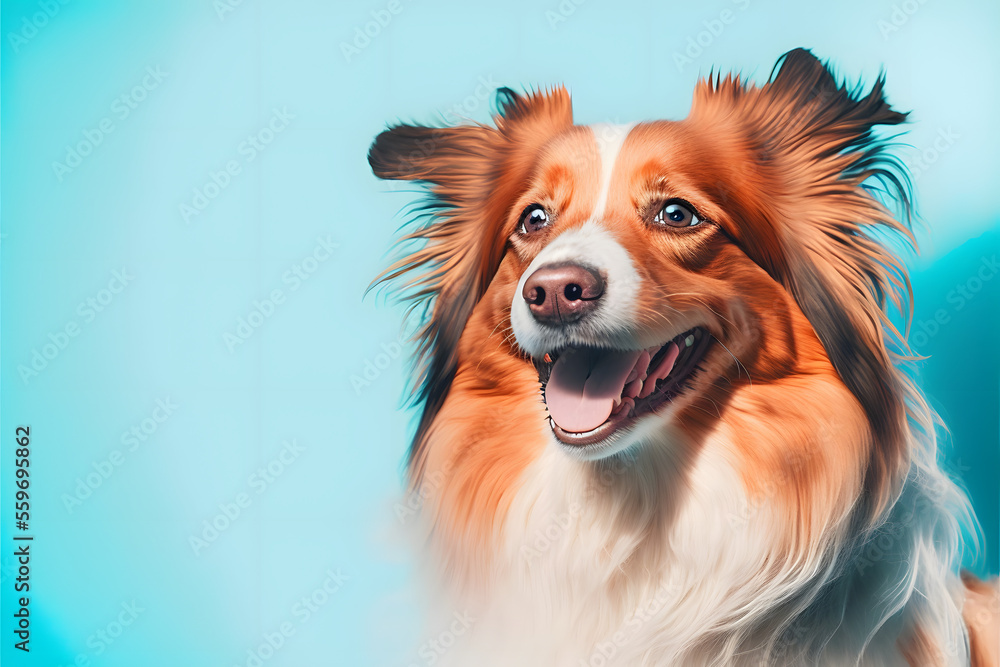 Naklejka premium border collie dog