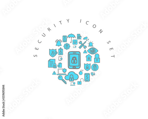 security icon set desing.