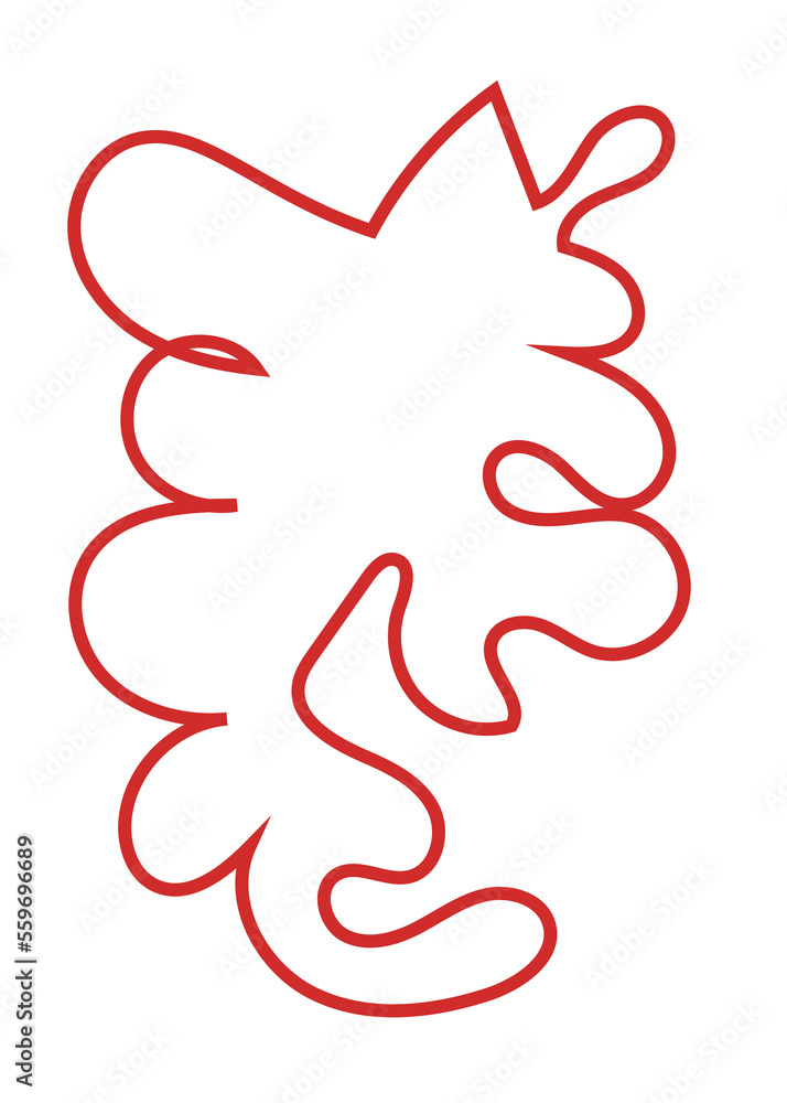 Abstract Shape Squiggly Lines Abstract Shape Squiggly Lines