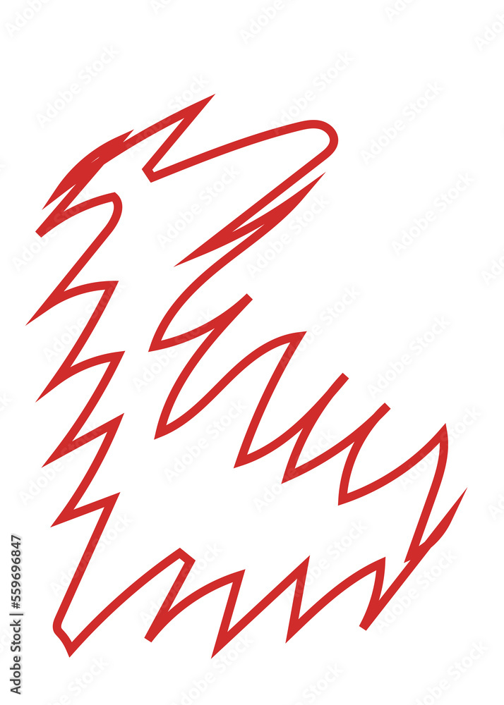 Abstract Shape Squiggly Lines 