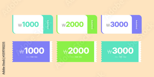 shoppingmall coupon for discount, illustration