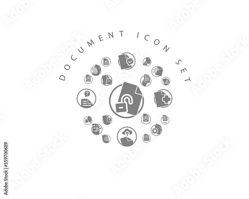 DOCUMENT ICON SET DESIGN.