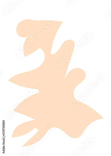 Pastel Abstract Shape Transparent Design 