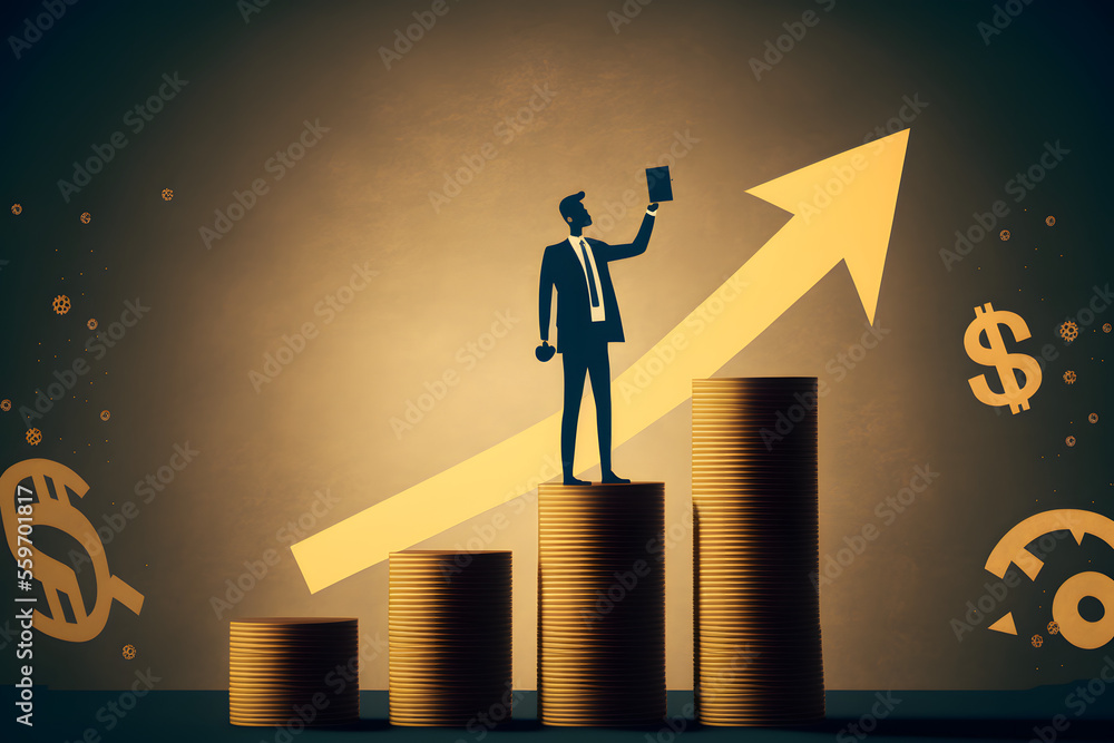 Fototapeta premium professional person with graph
