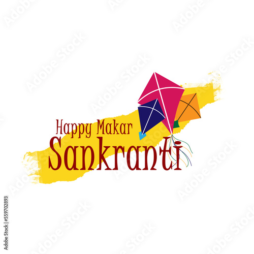 Fototapeta Happy Makar sankranti png images, kite festival, Indian tradition, Uttarayan