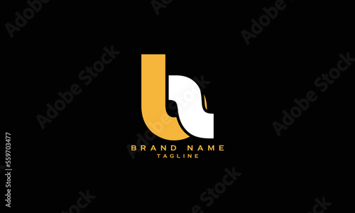 L2B, BZ, B2, Abstract initial monogram letter alphabet logo design