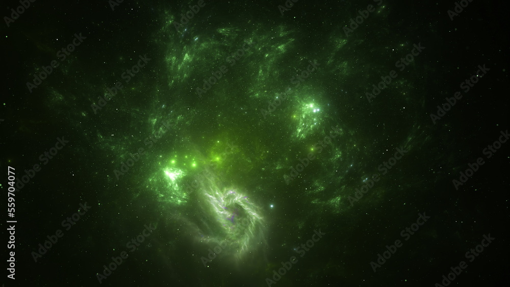 Creation of the universe in space, the birth of planets and galaxies. Star clusters and nebulae in space. Collision of galaxies. 3d render Creation of the universe in space, the birth of planets and galaxies. Star clusters and nebulae in space. Collision of galaxies. 3d render