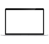 Mockup / template. Laptop slim with blank screen for your design. PNG 24