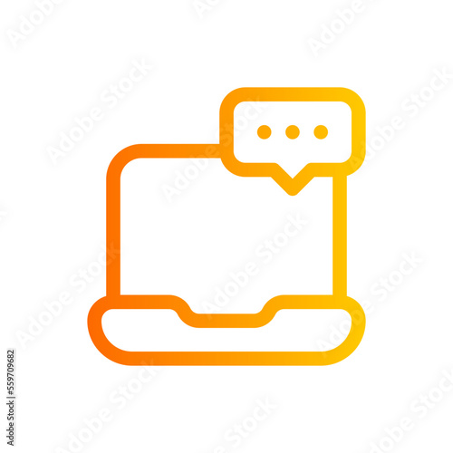 communications gradient icon