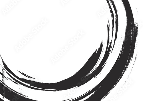 筆書きの白黒フレーム