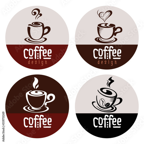 Coffee symbols set