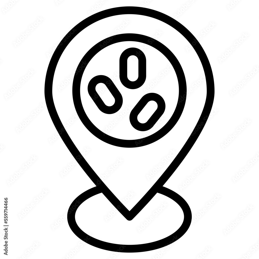 virus location icon virus location icon
