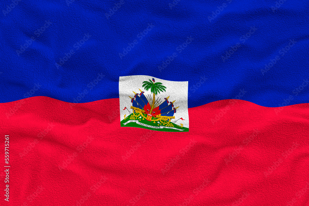 Fototapeta premium National flag of Haiti. Background with flag of Haiti