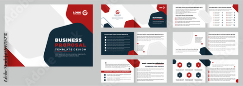 Minimalist business proposal landscape template