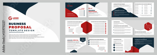 Minimalist business proposal landscape template