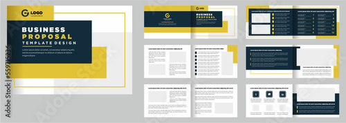 Minimalist business proposal landscape template