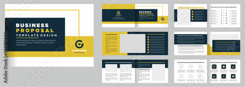 Minimalist business proposal landscape template
