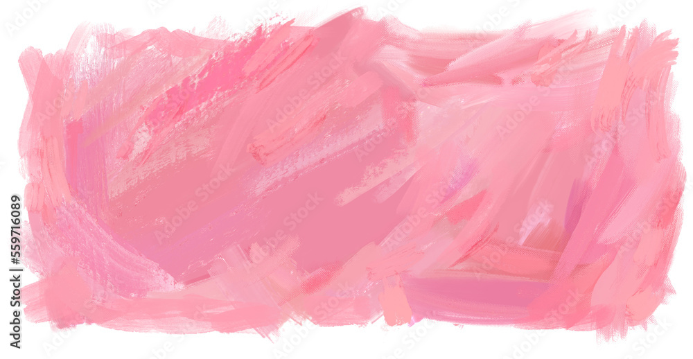 Pink Abstract Art Background Painting Texture Valentines Day Banner Border Isolated PNG
