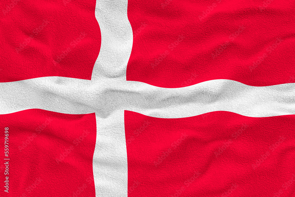 Fototapeta premium National flag of Denmark. Background with flag of Denmark.