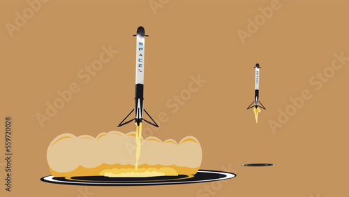 Double booster landing