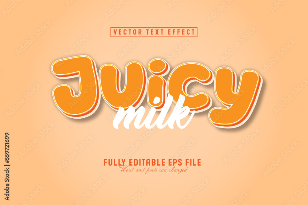 Juicy milk text effect Juicy milk text effect