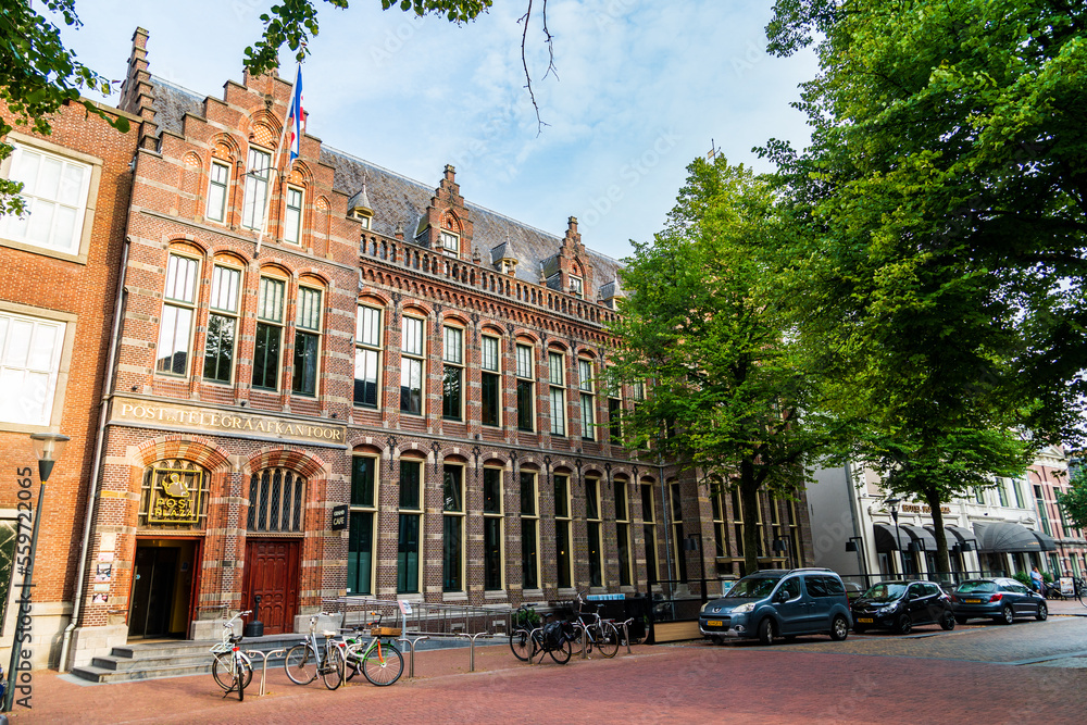 Leeuwarden, Friesland, NetherlandsAugust 16, 2022 view of the