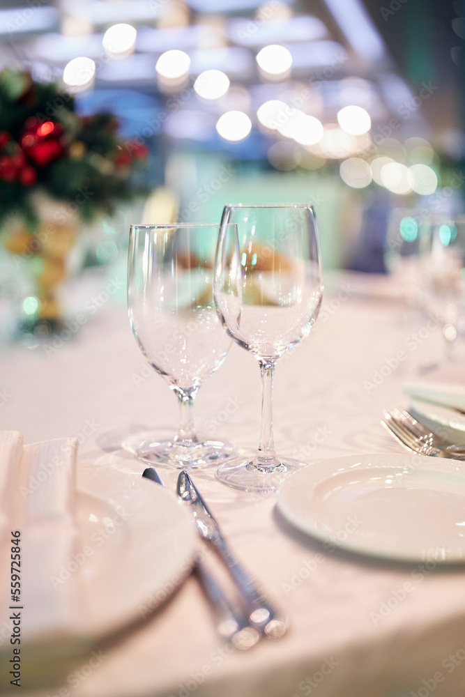 table set for a wedding reception table set for a wedding reception