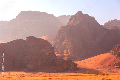 Wadi Rum desert  Jordan  Middle east