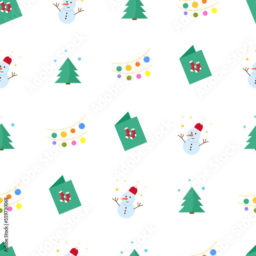 seamless new year pattern