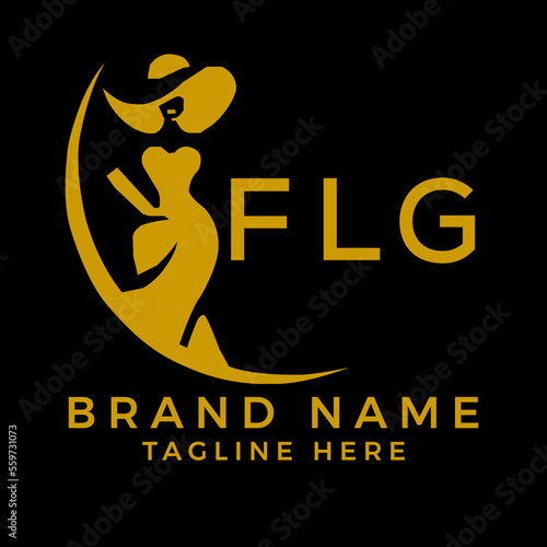 FLG fashion logo. FLG  Beauty fashion house. modeling dress jewelry. FLG fashion technology  Monogram logo design for entrepreneur and best business icon. 
