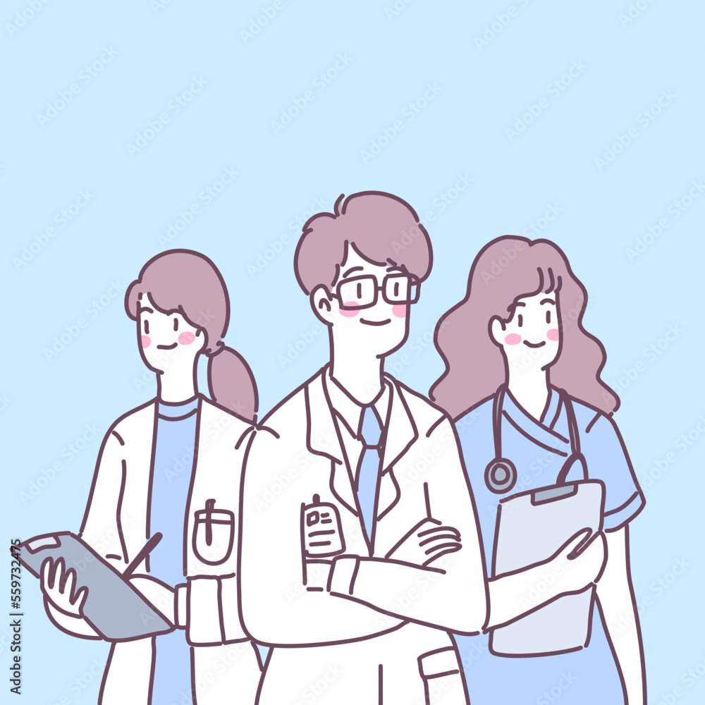 Doctors, nurses and assistants prepare to treat patients. Doctors, nurses and assistants prepare to treat patients.
